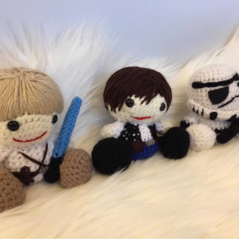 NEW Crochet Star Wars Characters | Luke Skywalker, Han Solo, Storm Trooper